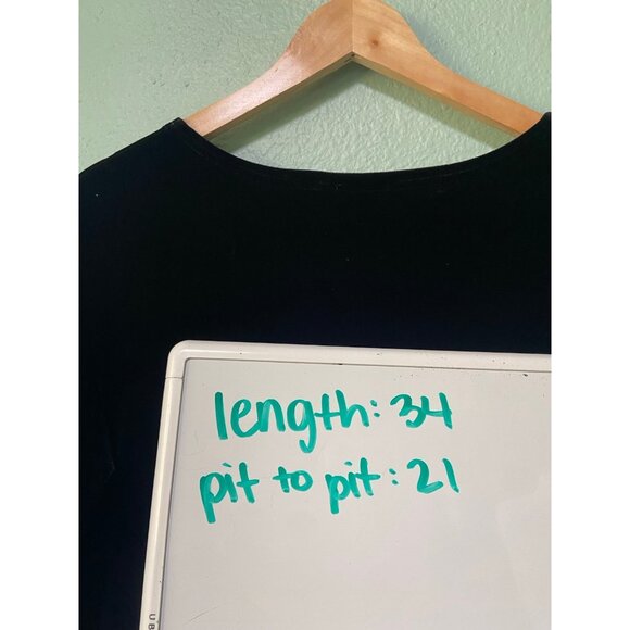 Vintage‎ Women's Long Sleeve Black Velvet Midi Dress Size 10 - Picture 7 of 7